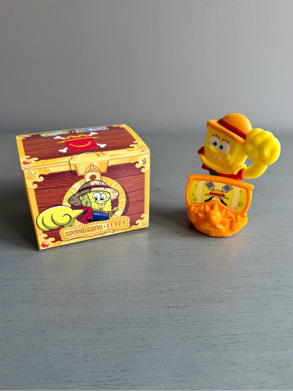 McDonald's Spongebob Square Pants x Luffy #1 Happy Meal Toy 2026 NEW Collectible
